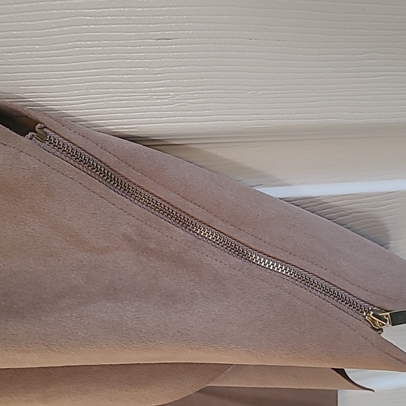 Chico's faux suede jacket with zipper sleeve - Picture 2 of 7